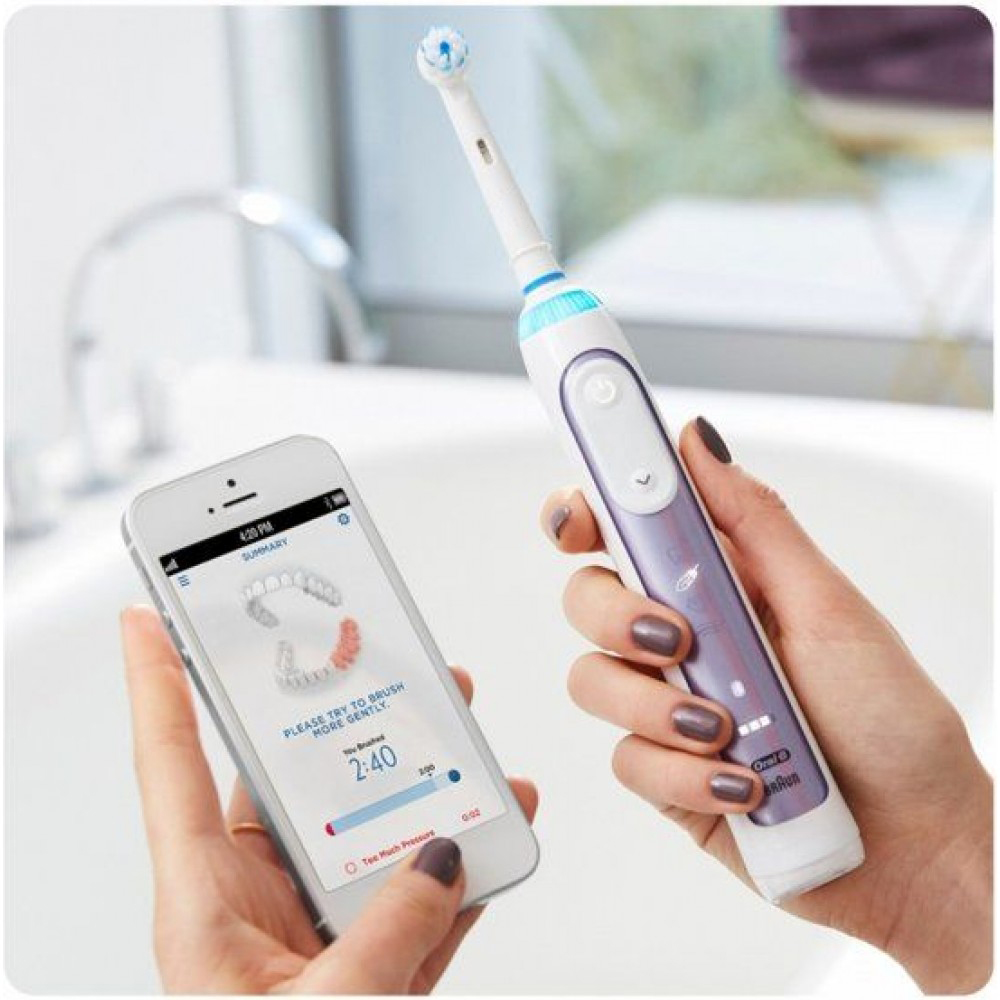 Cho máy Oral B Braun, bộ 4 Đầu Bàn Chải đánh răng điện thay thế MIHOCO EB60-P New Gum Care, sợi cước siêu mềm, cho răng lợi nhạy cảm