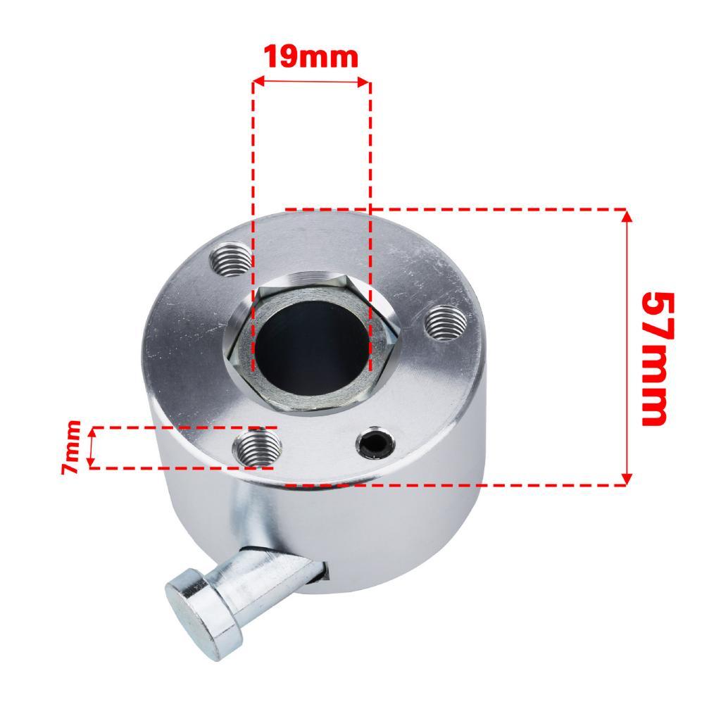 Car Steering Wheel Quick Release Disconnect Hub Adapter Kit YC101451 Silver