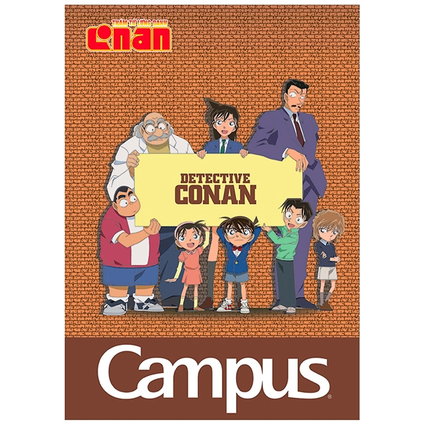 Vở A4 200 Trang Campus Conan Group - Kẻ Ngang Có Chấm - NB-A4CN200