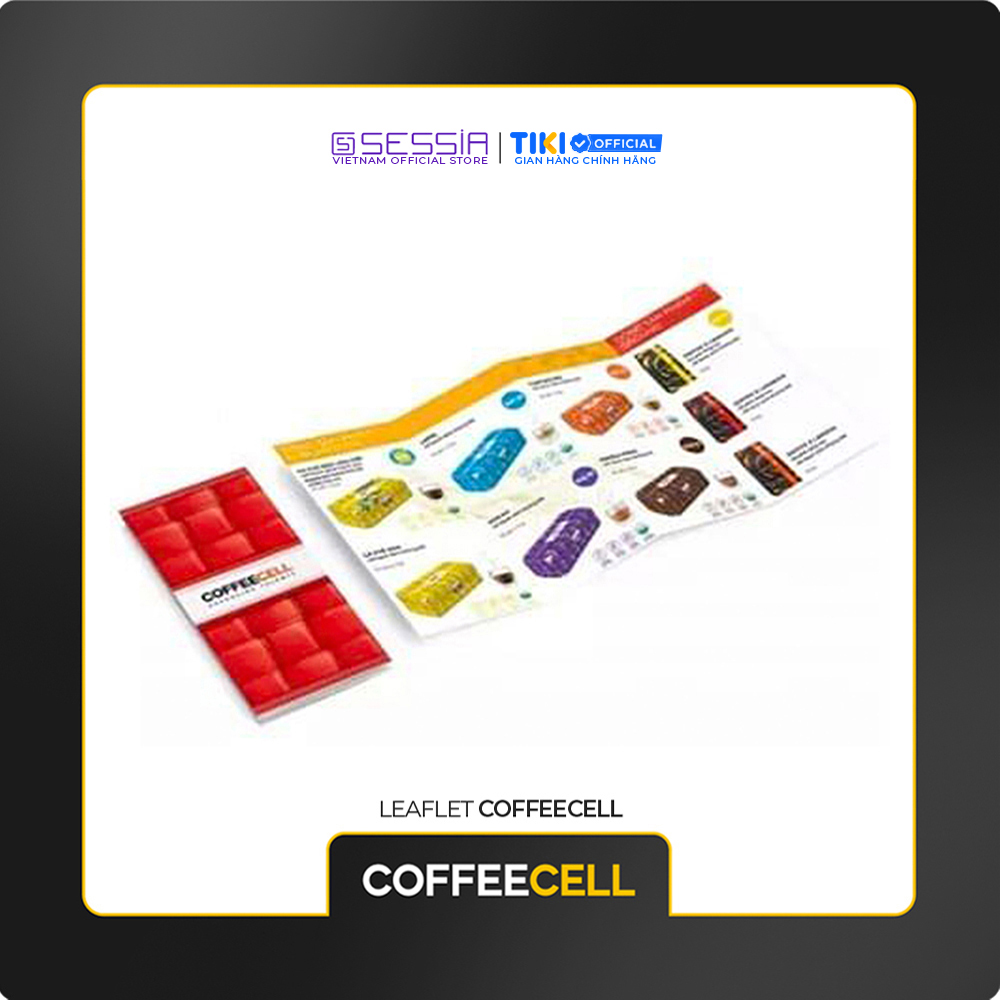 Combo 5 Bộ Tờ Rơi Leaflets Catalogue Bộ Sưu Tập Cà Phê Nhân Sâm - COFFEECELL - Thiết kế đặc sắc và đẹp mắt - Hàng Chính Hãng