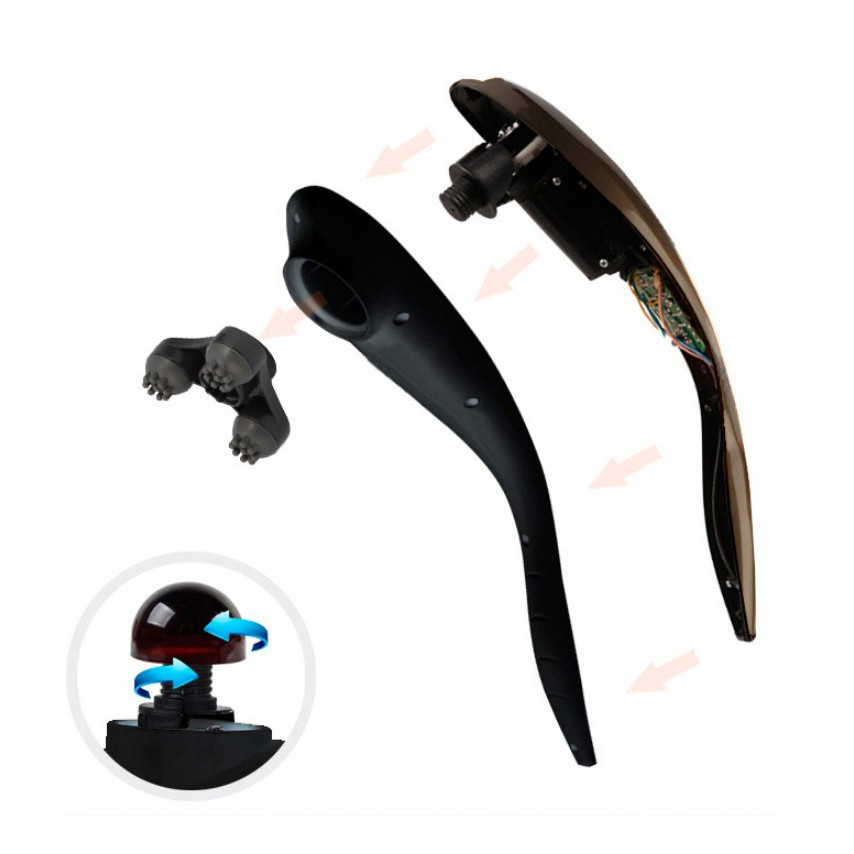 Máy massage không dây 6 đầu massage đa năng nguồn pin sạc 1800mAh