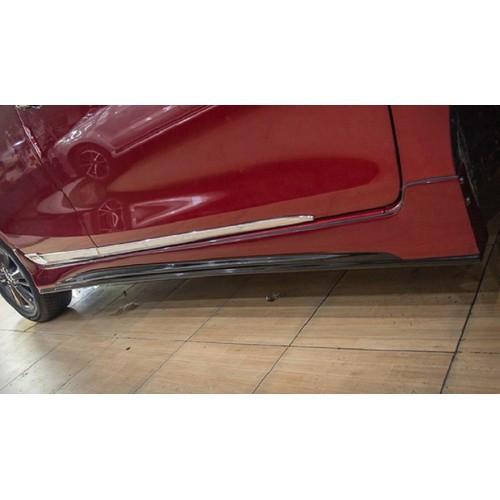 Bộ nẹp sườn mạ crom cao cấp xe dành cho Vios 2014-2017, nẹp hông xe cao cấp