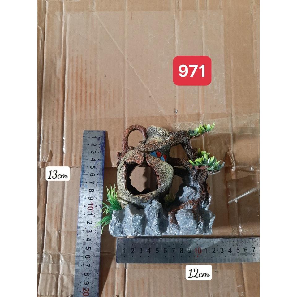 Mô hình Núi Tiểu Cảnh Bằng Nhựa Resin Chuyên Dụng Cho Trang Trí Bể Cá