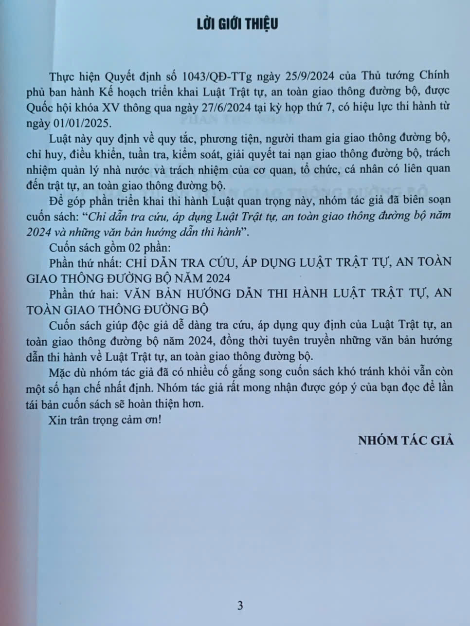Chỉ dẫn tra cứu, áp dụng Luật Trật tự, an toàn giao thông đường bộ năm 2024 và những văn bản hướng dẫn thi hành
