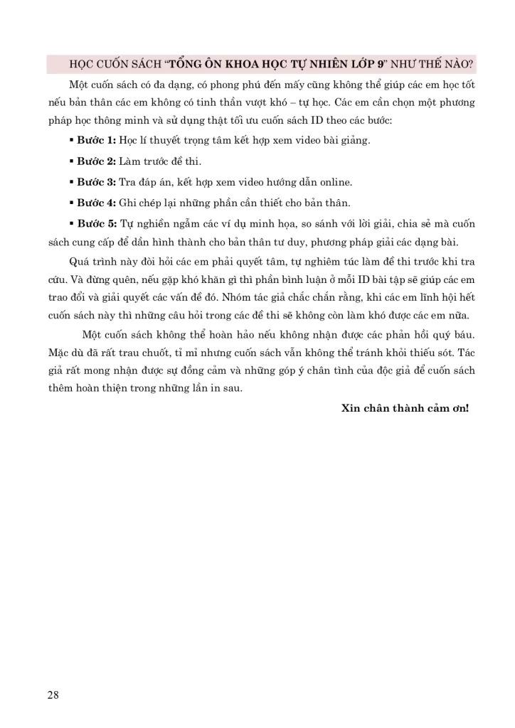 Sách - Tổng Ôn Khoa Học Tự Nhiên 9 - Tập 2