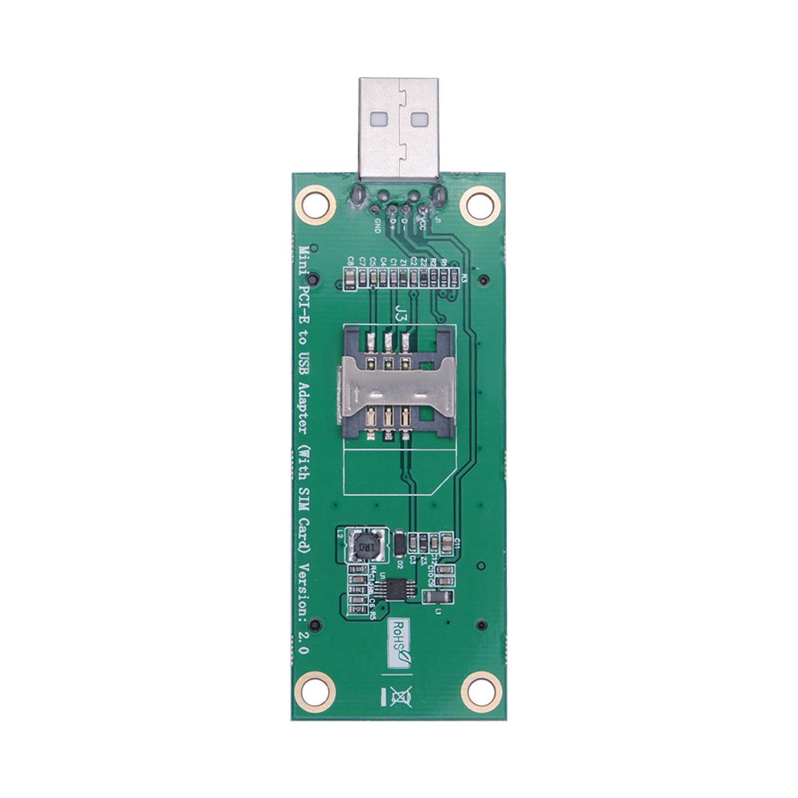 Industrial Mini -E to USB Adapter, Conversion Expansion Card Slot Riser Card Notebook Connector Converter