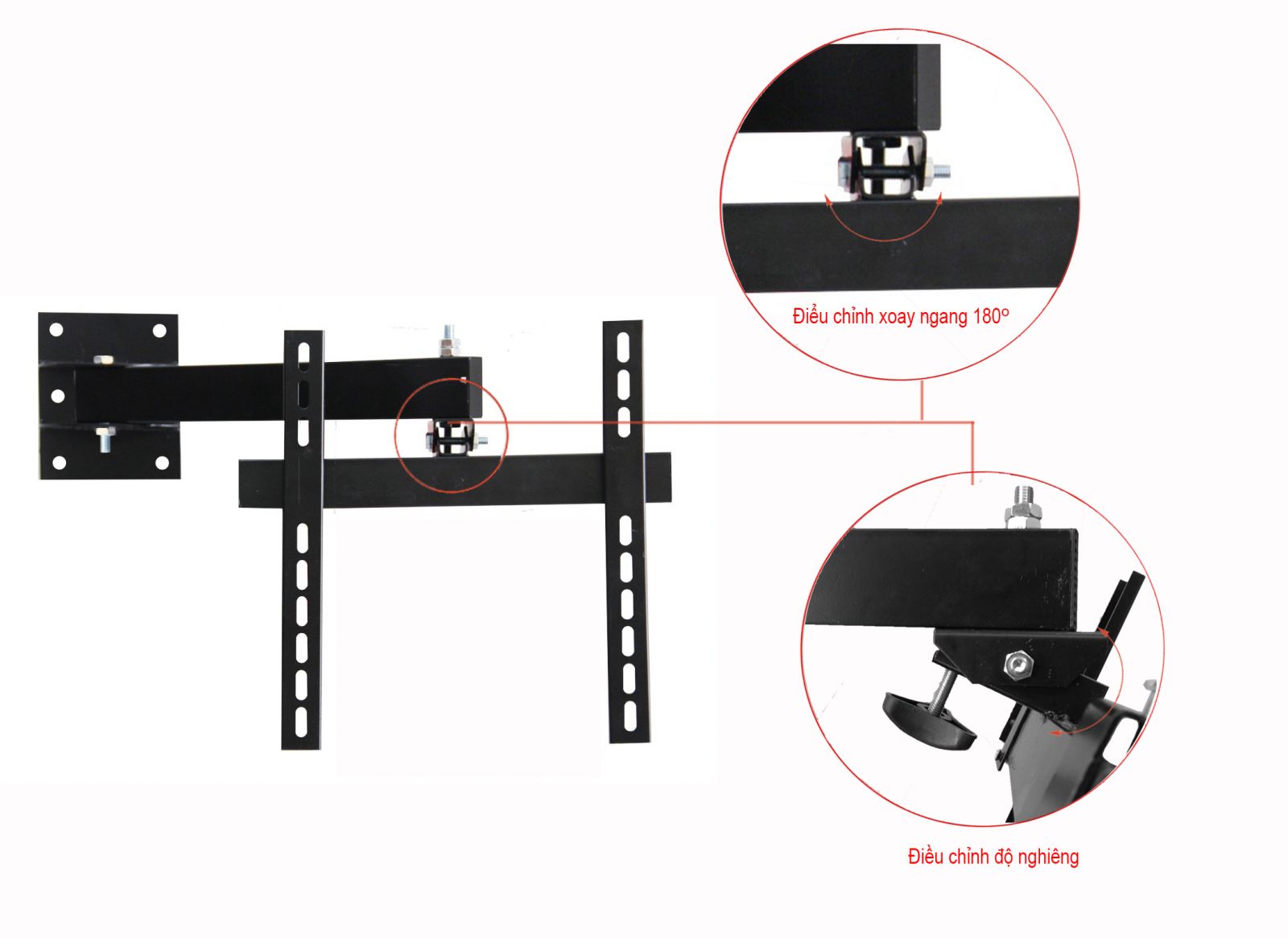Khung Treo TiVi Xoay Cảnh Phong từ 19 - 37inch X4.3 - Hàng Chính Hãng