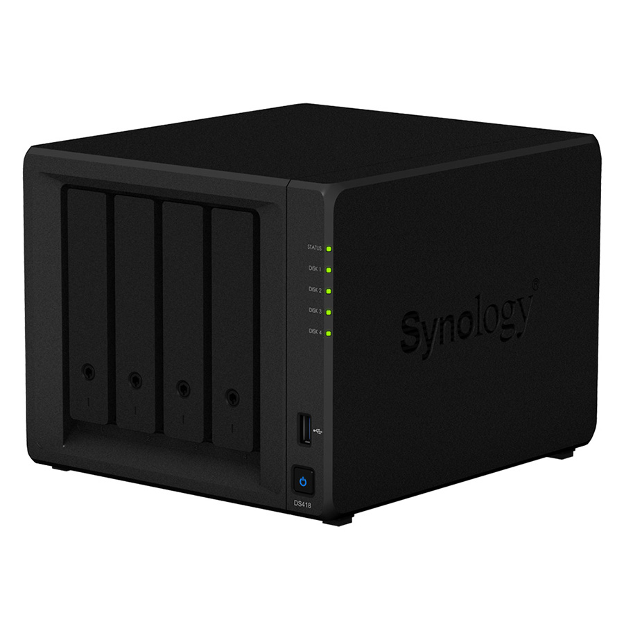 Ổ Cứng Mạng Synology NAS DS418 (Đen) - Hàng Chính Hãng