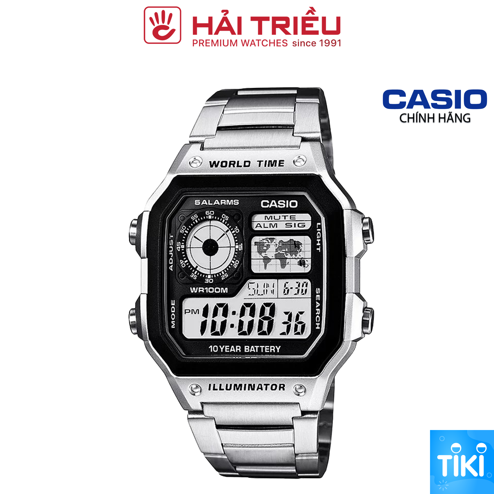 Đồng hồ Nam Casio AE-1200WHD-1AVDF điện tử chính hãng