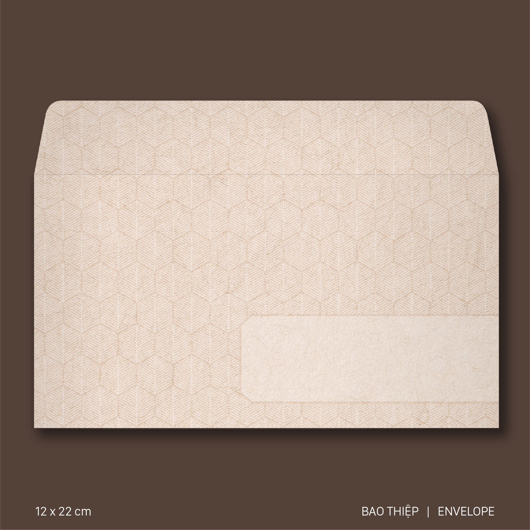 Bộ 10 Thiệp Mời Sinh Nhật Hoa Nâu 10x20cm
