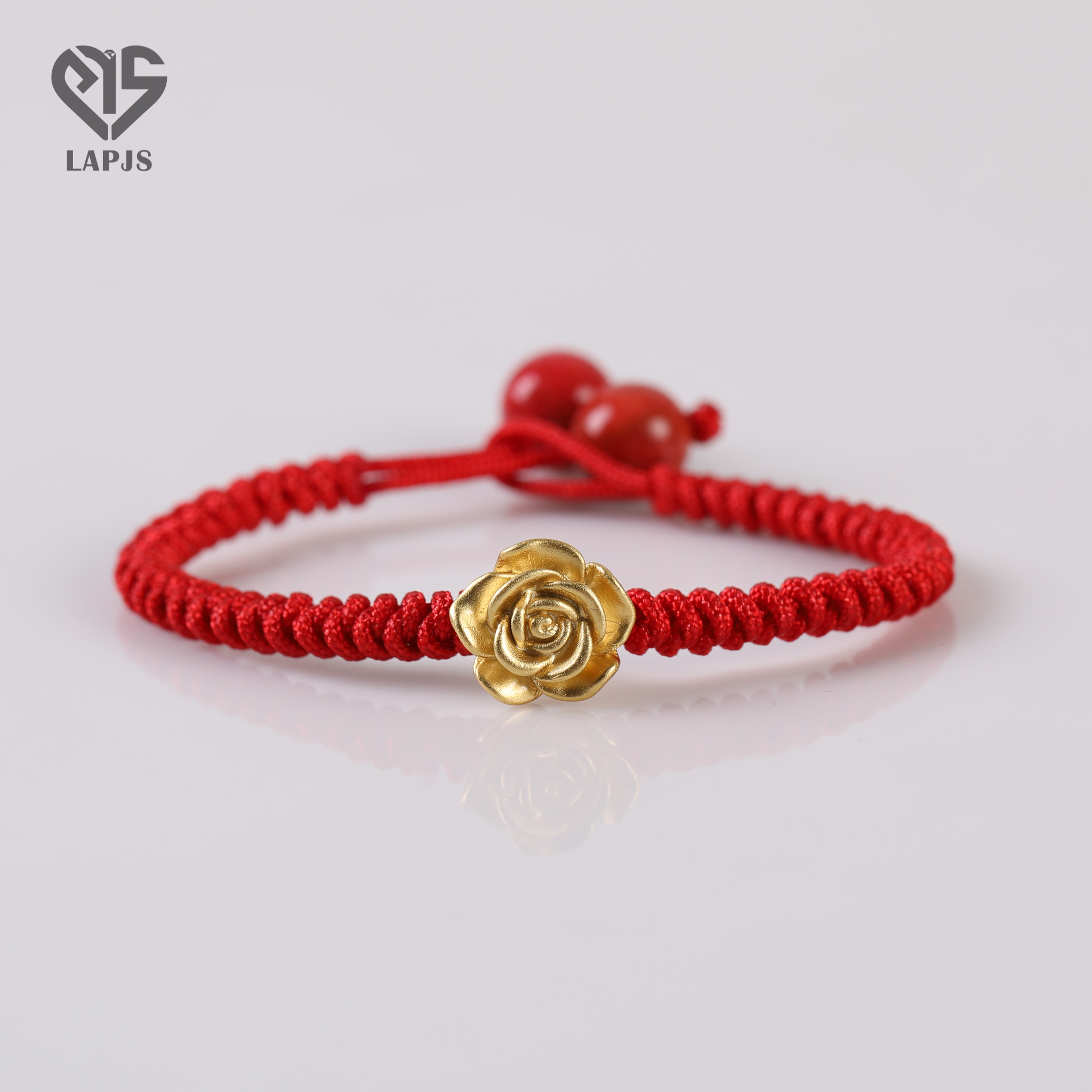 Vòng tay Chỉ đỏ Charm Hoa Hồng SBL-1817 | Trang sức PJS