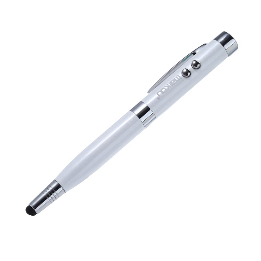 6 in 1 Capacitive Stylus Pen Touch Screen with USB Flash Drive 8GB White