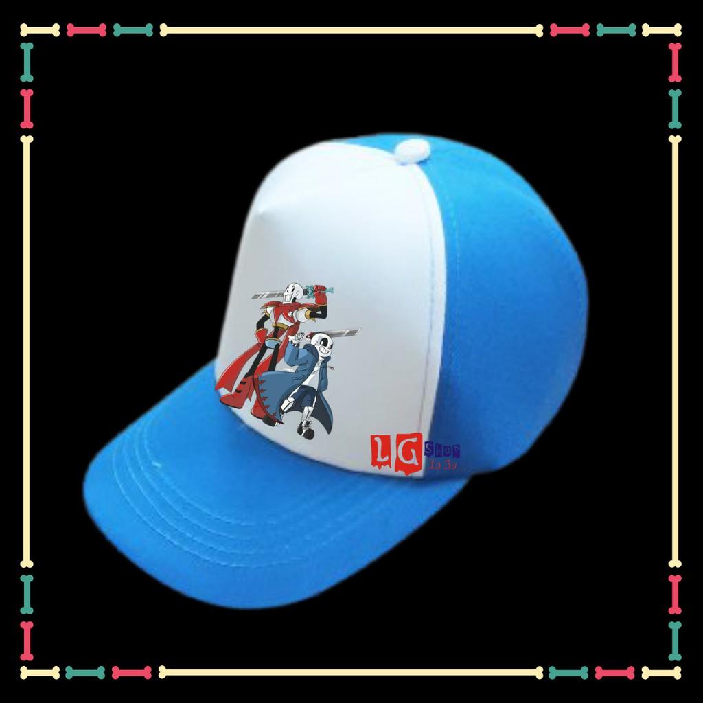 Mũ lưỡi trai cho bé trai in hình Sans ( Biệt đội Gangster