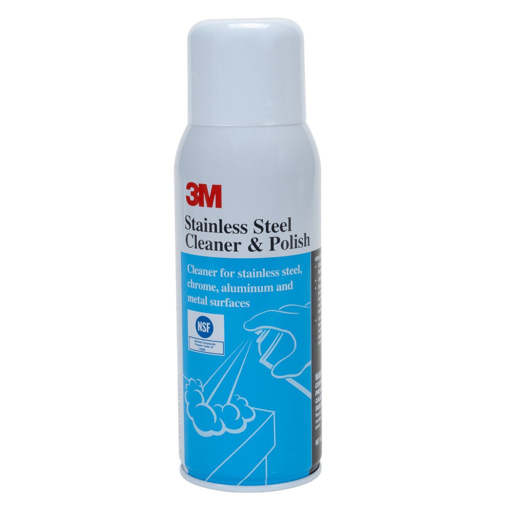 Chất tẩy rửa và đánh bóng thép Inox 3M - Stainless Steel Cleaner & Polish 126080 - Chai tẩy rửa đánh bóng làm sạch thép Inox