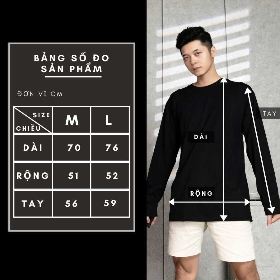 Áo Thun Tay Dài Nam Nữ Form Rộng Cổ Tròn Đủ 5 Màu Basic Đen, Trắng, Xanh, Hồng Chất Phông Cao Cấp Unisex GUF