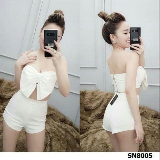 Sét áo cúp phối nơ