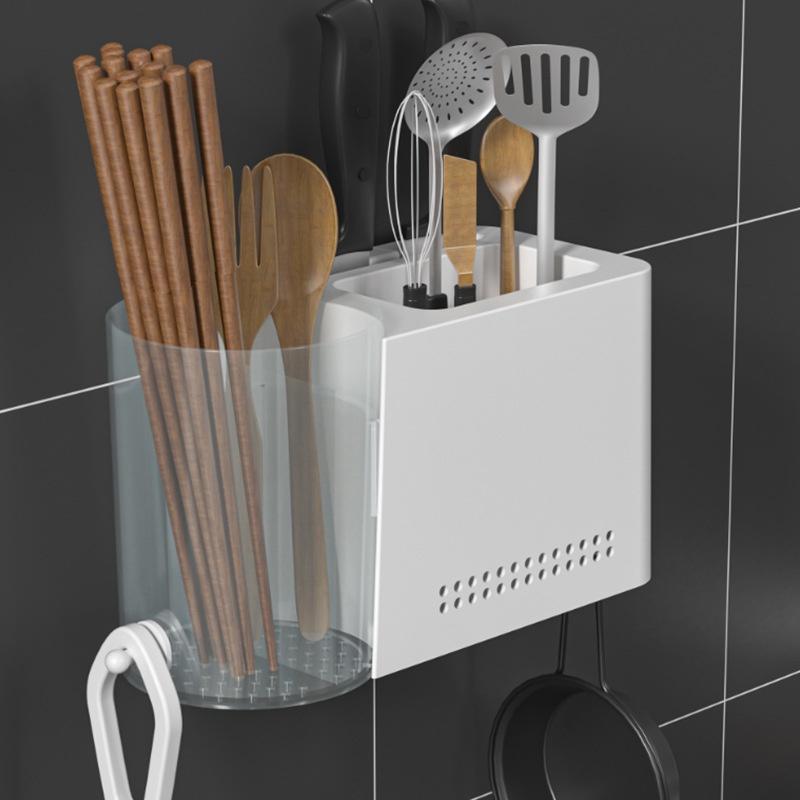 Hộp Đựng Đũa Muỗng Gắn Tường Tiện Dụng Cho Nhà Bếp