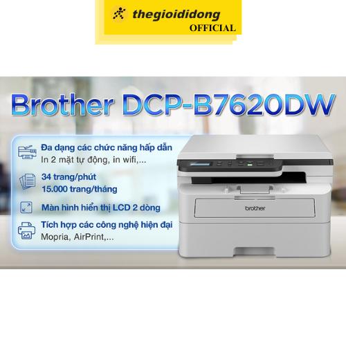 Máy in laser trắng đen đa năng Brother DCP-B7620DW Wifi - Hàng Chính Hãng