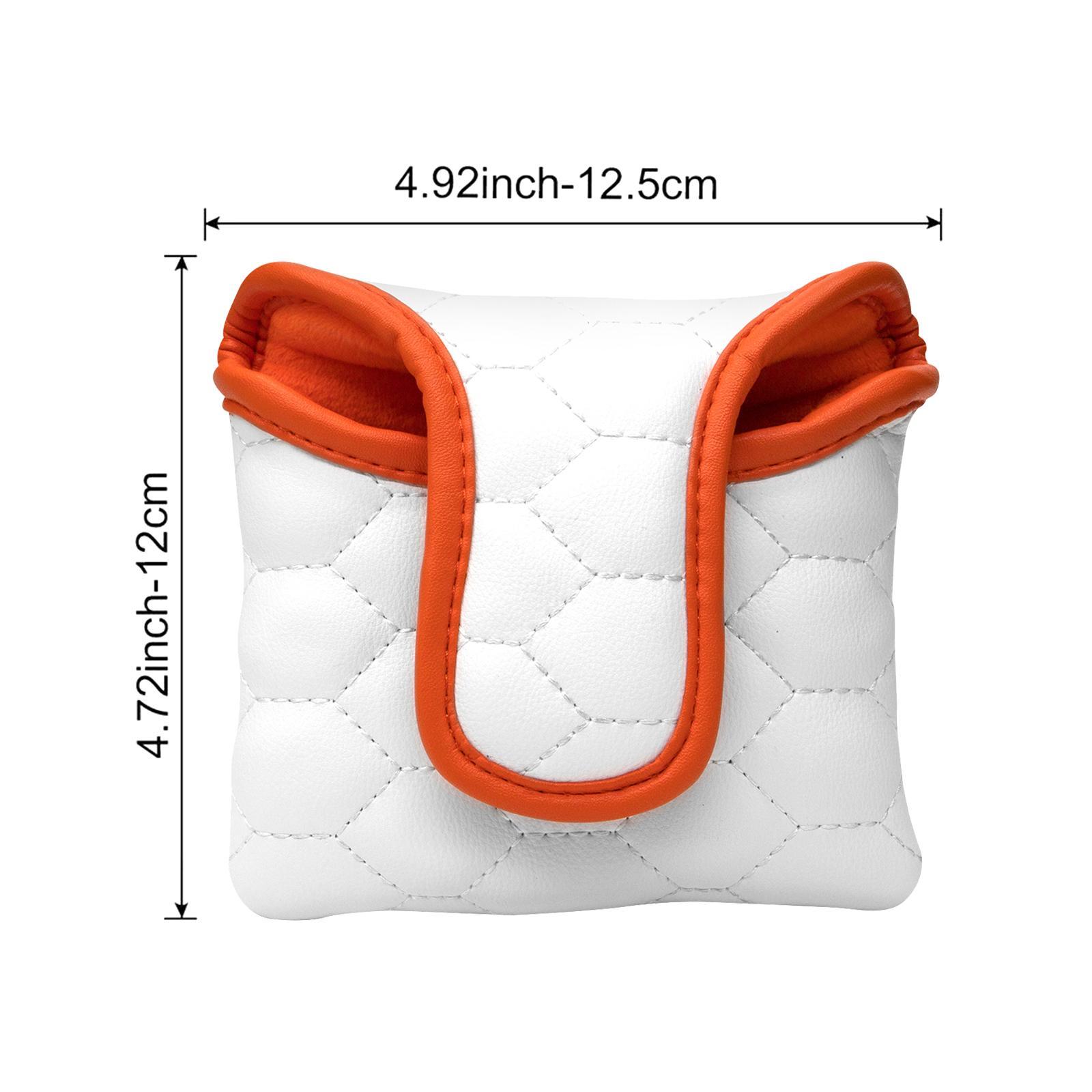 Durable Golf Club Headcover Sleeve PU Leather Golf Mallet Putter Head Cover