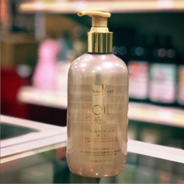 Dầu gội chăm sóc tóc (sợi mảnh đến trung bình) Schwarzkopf OIL Ultime Marula &amp; Rose Light Oil-In-Shampoo