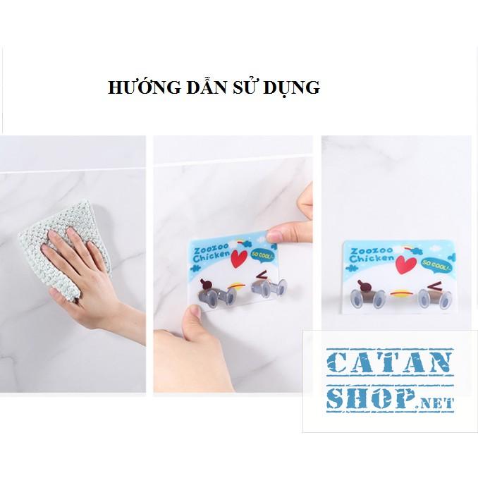Móc Dán Tường đôi Kẹp Giữ Dây Điện, Phích Cắm Điện/ Kê Đỡ Sạc Điện Thoại - Móc Treo Đồ Đa Năng GD391-TreoDDien-DOI