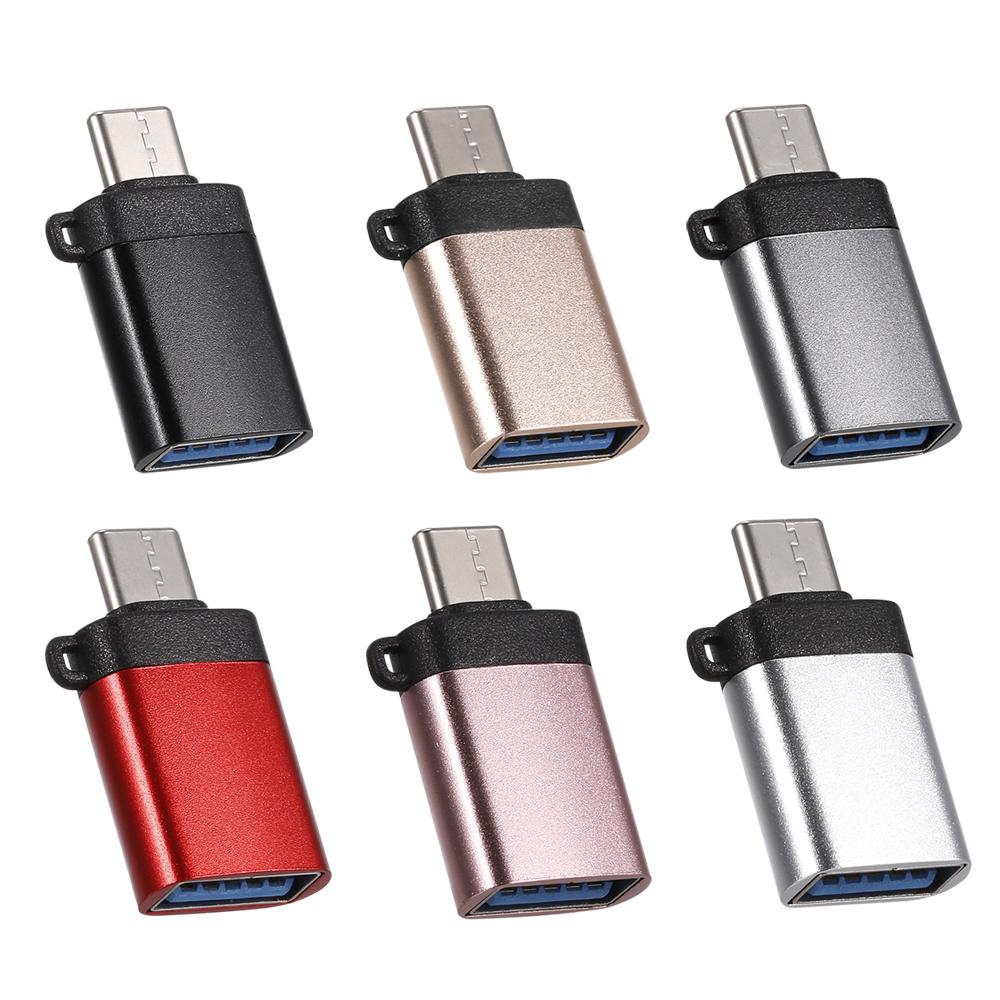 Type-C Adapter Type-C Male to USB3.0 Female OTG Connector Converter Plug and Play Support Mobile Phone Tablet Grey
