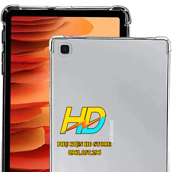 Ốp Lưng Chống Sốc Cho Samsung Tab A7 2020 10.4 inch T500/T505 Dẻo Silicon trong Suốt Có Gờ Bảo vệ Camera