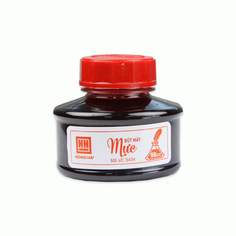 Mực Lọ Đỏ HH 60 Cc (3434) An Toàn Cho Người Sử Dụng. Viết Khô Nhanh - Không Cặn - Không Nhòe - Bền Màu Sản Phẩm Để Nơi Khô Ráo, Thoáng Mát.