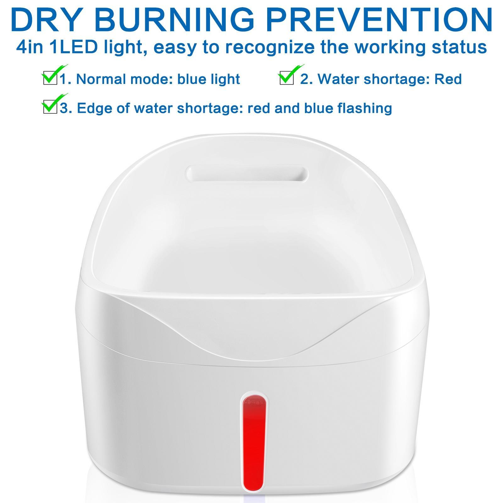 Pet Cat Water Fountain 2.5L Electric Pet Drinking Fountain Water Dispenser