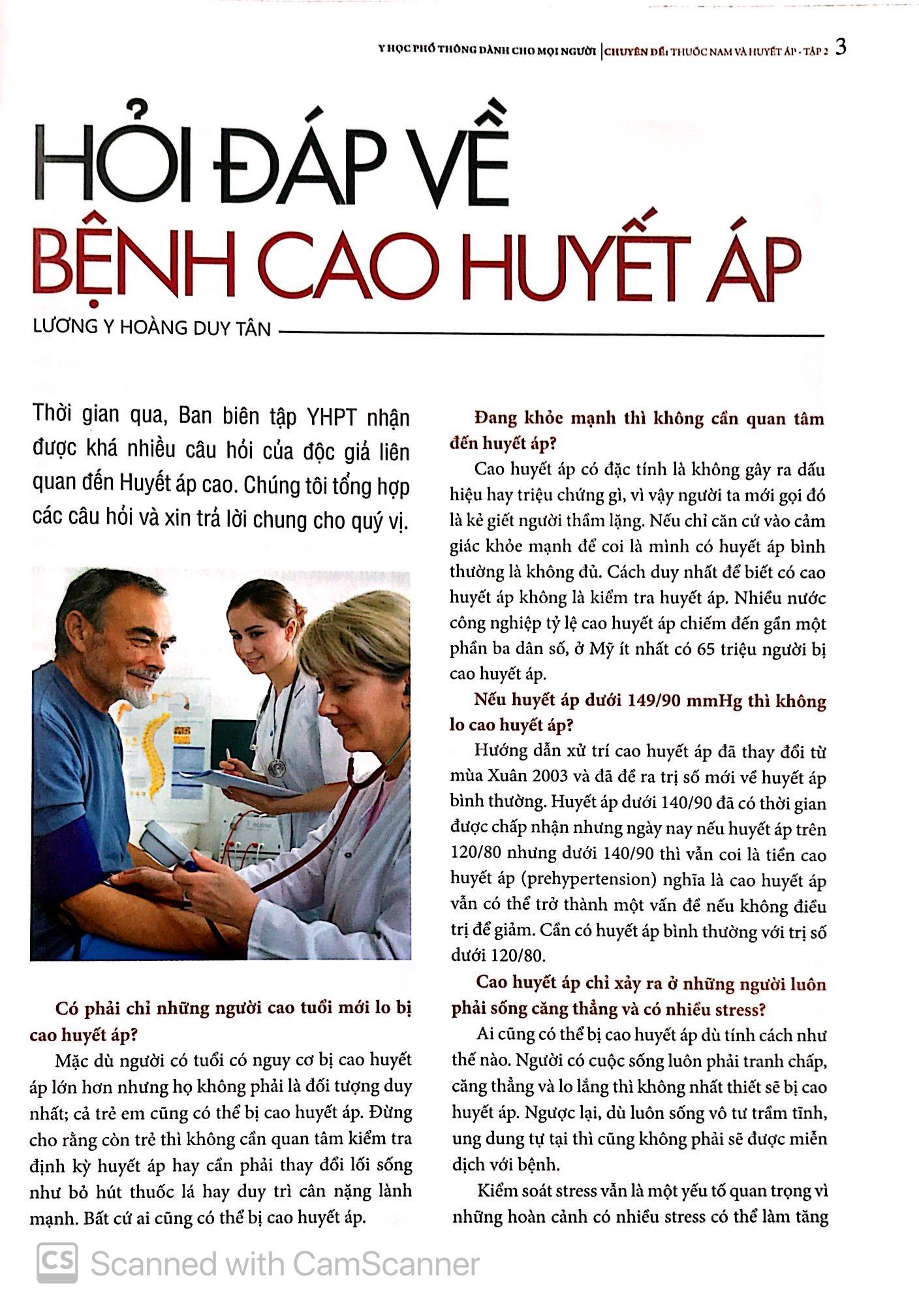 Y Học Phổ Thông - Thuốc Nam Và Huyết Áp (Tập 2)