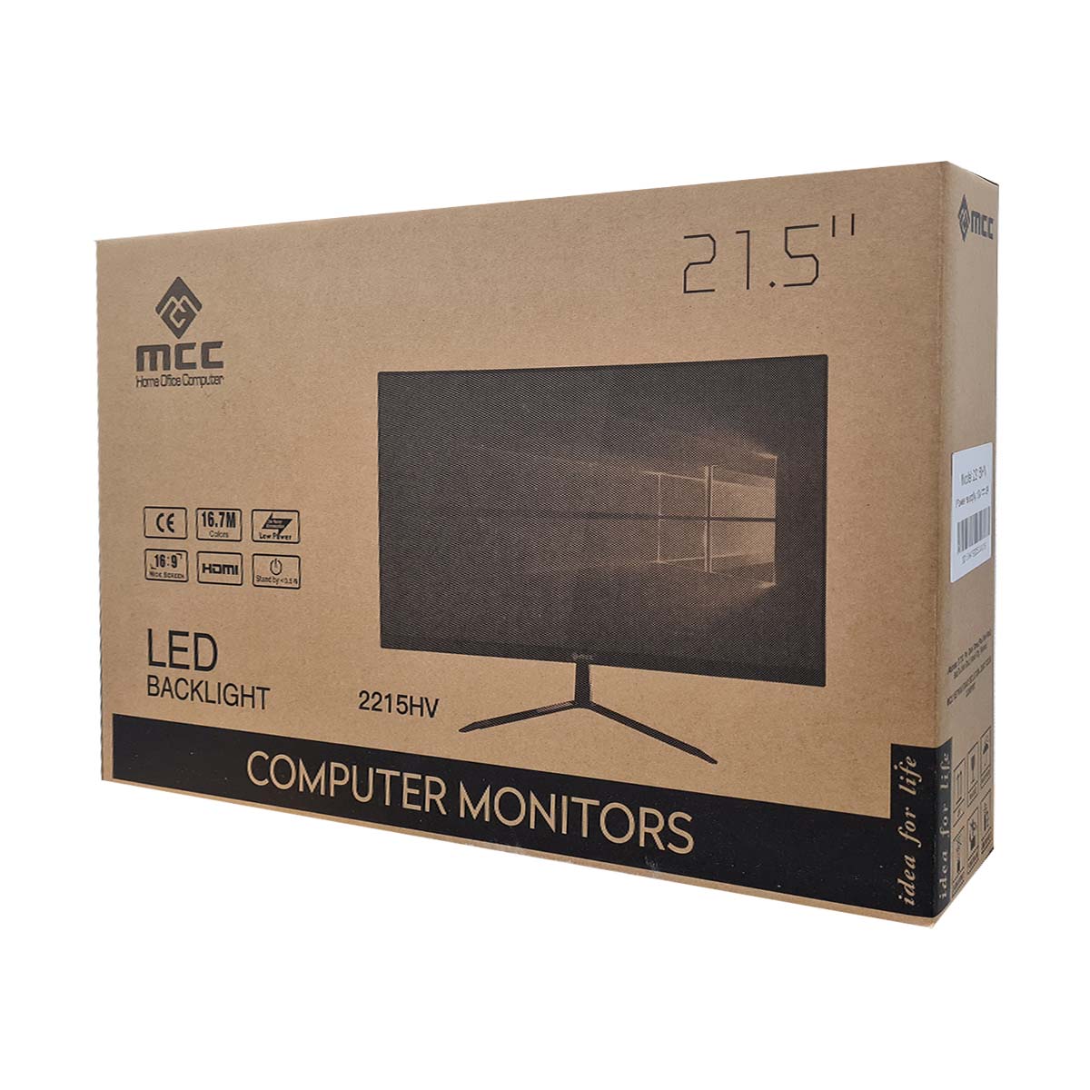 Màn hình máy tính MCC 2215HV Full HD 21.5 inch - Hàng chính hãng