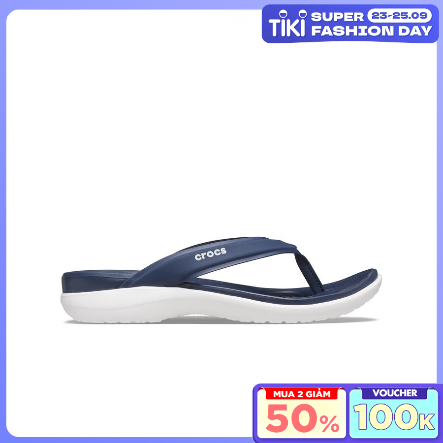 Dép nhựa Nữ CROCS Capri Flip W V Sporty Navy 206780