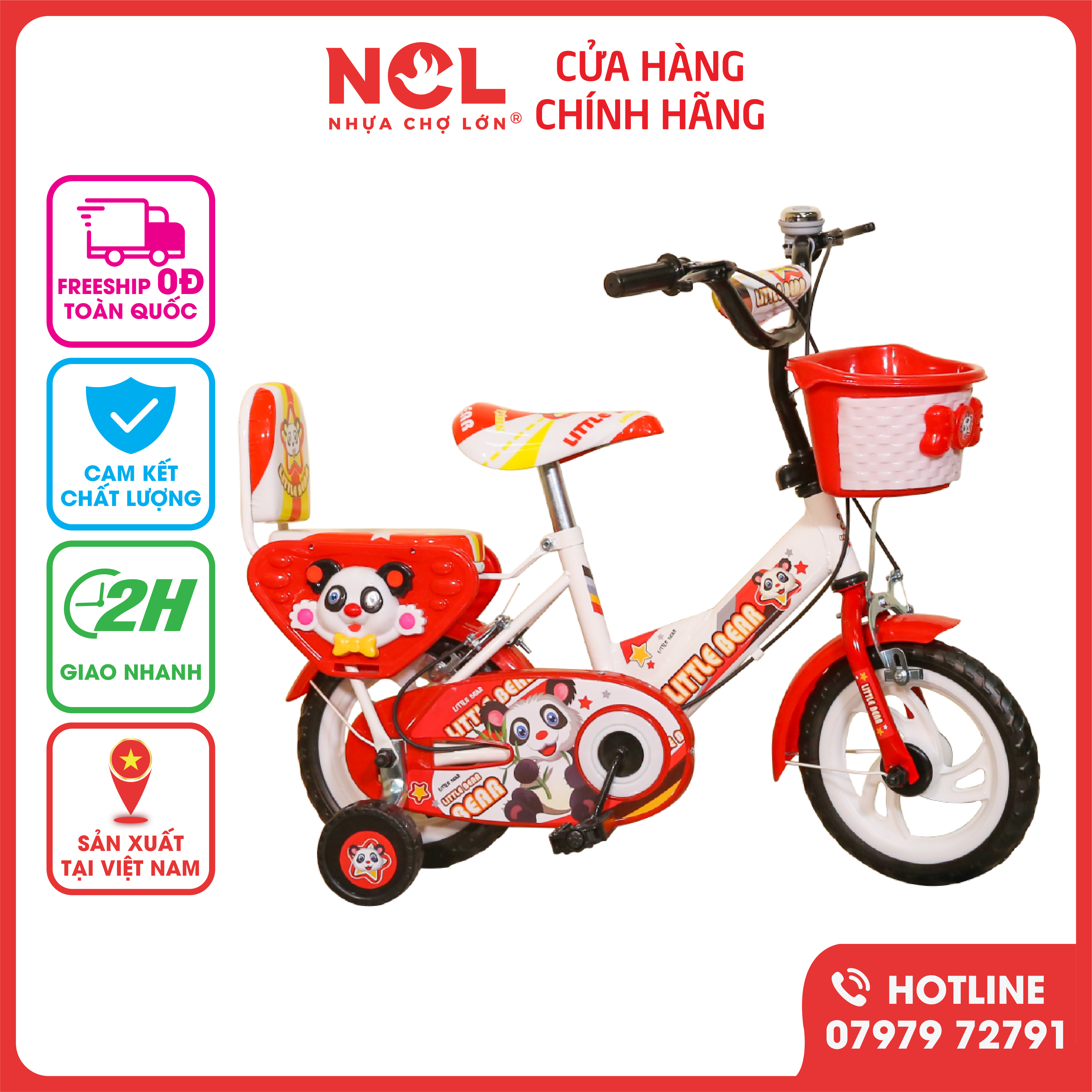 Xe Đạp Trẻ Em Nhựa Chợ Lớn K85 - Cho Bé Từ 2 đến 4 Tuổi