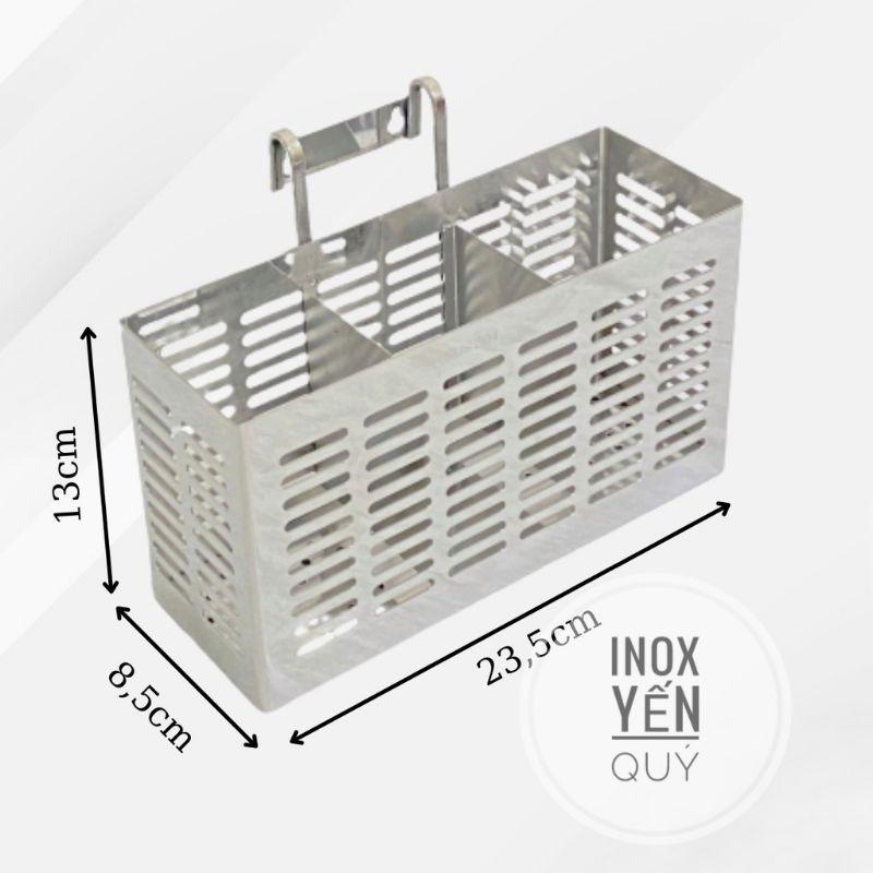 INOX304 GIÁ ĐỂ ĐŨA 3 NGĂN LỚN - GIÁ ĐỰNG ĐŨA 3 NGĂN