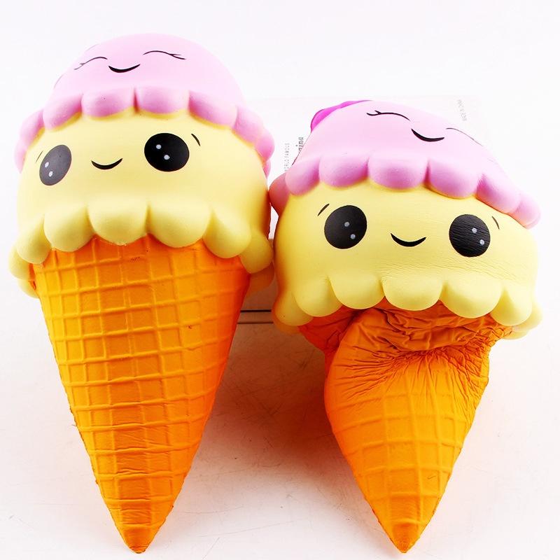 Squishy Lớn JUMBO Hình KEM ỐC QUẾ Đồ Chơi Xốp Giảm Stress Hình mềm mịn dễ Thương đàn hồi Cho Bé
