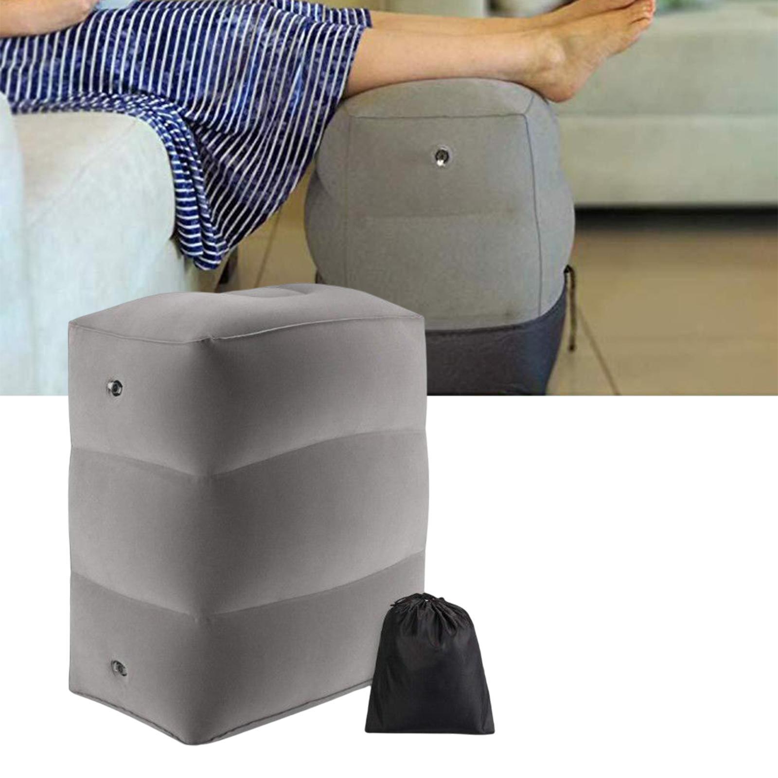 Foldable Inflatable Footrest Pillow Rest Pillow for Picnic Camping Home