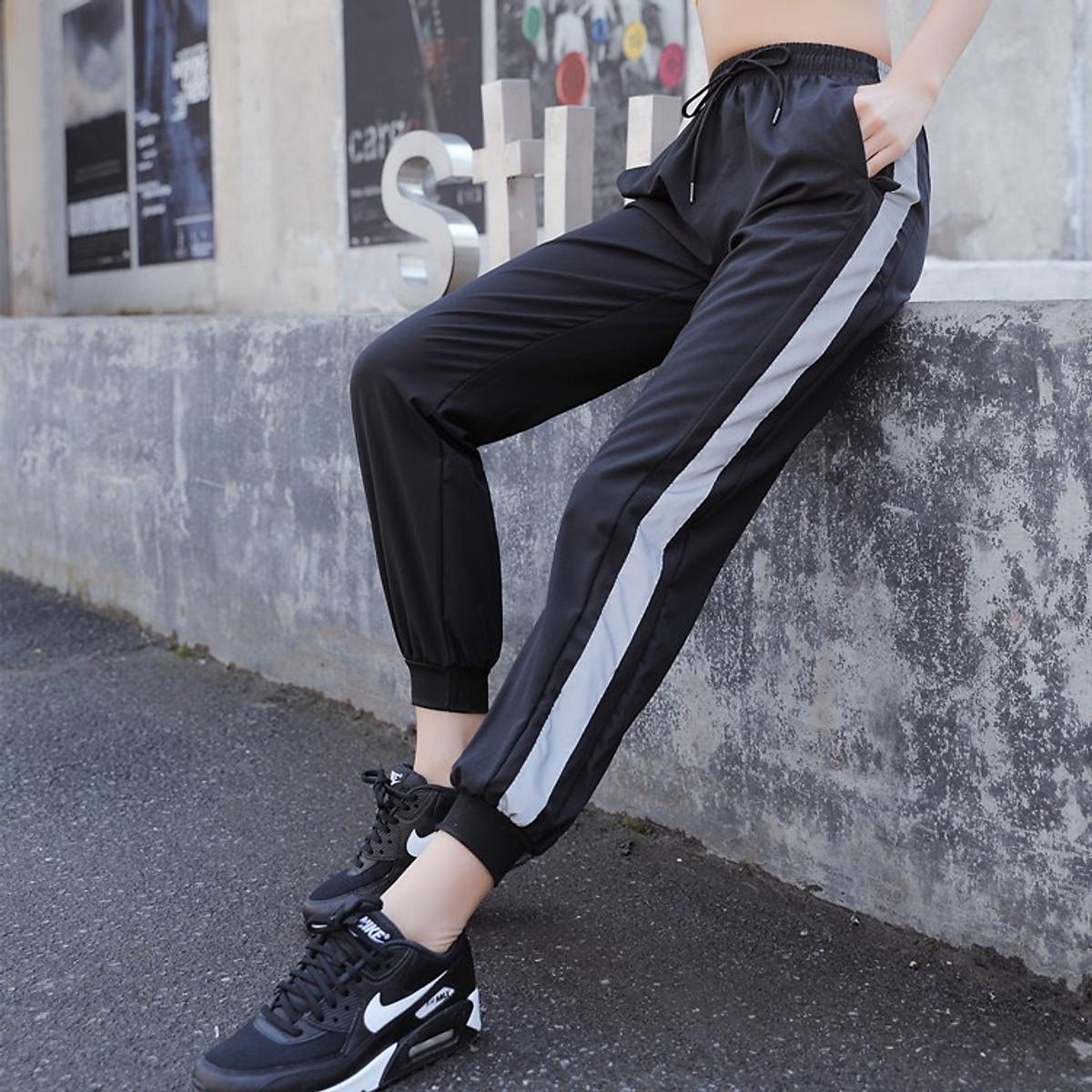 QUẦN JOGGER NỮ VẢI DÙ CAO CẤP NHIỀU MÀU ĐA NĂNG - Hồng