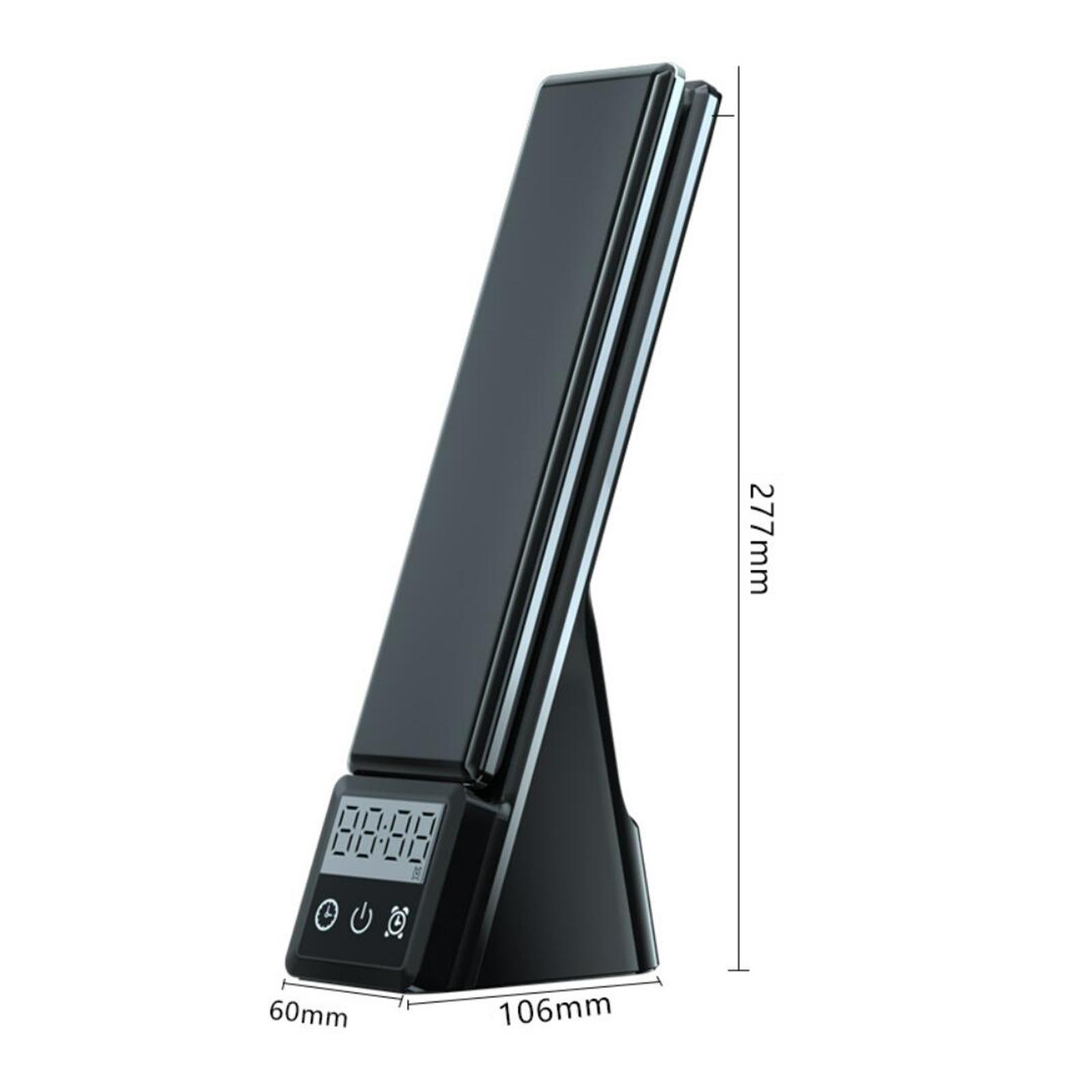 Table Lamp with USB Charger Home Reading Desk Light  Black