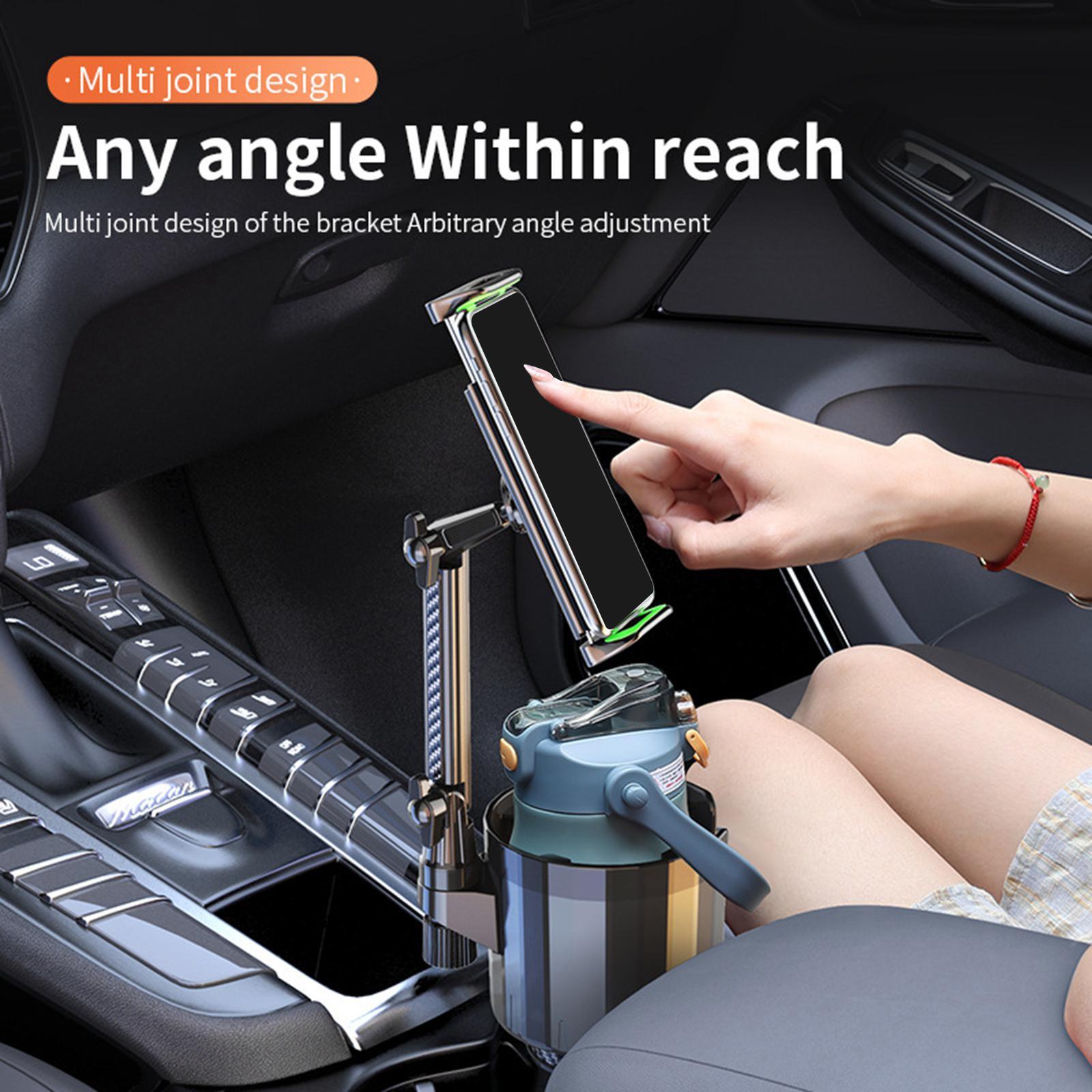 Car Cellphone Holder Long Arm Adjustable Base Holder Phone Mount for Car