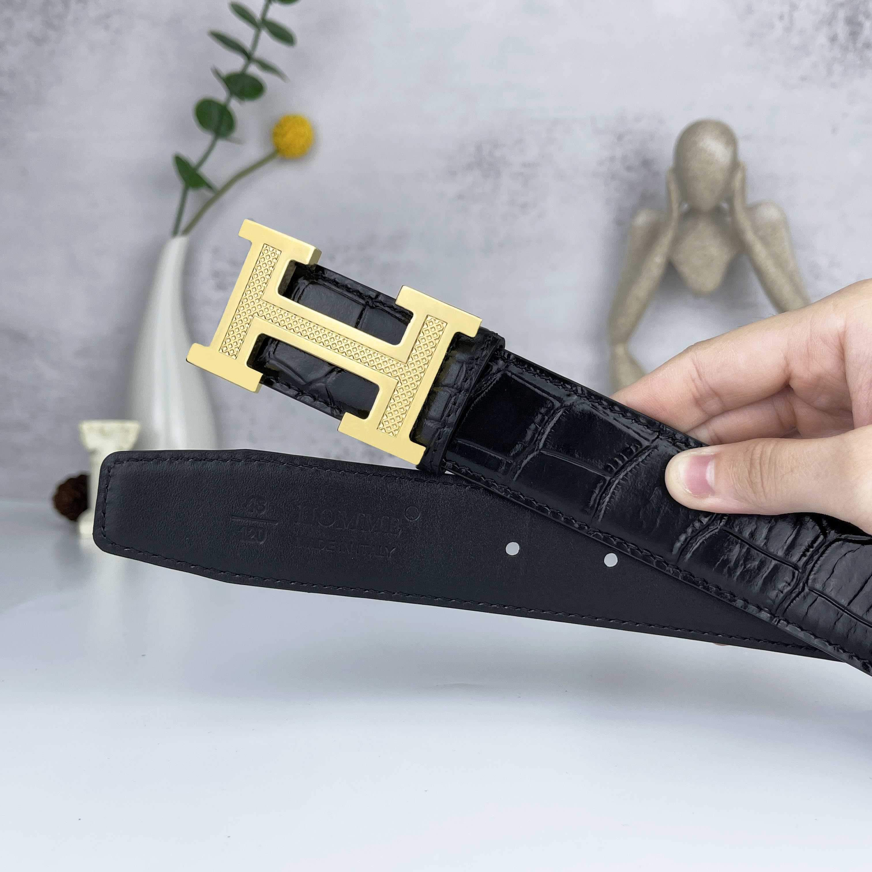 Thắt lưng Homme Linorvo - Luxury Italian Genuine Leather Belt