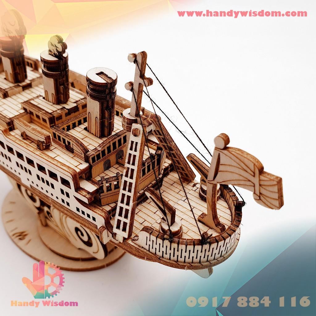 Mô hình lắp ghép gỗ Rolife - Du thuyền - Robotime Cruiseship TG306