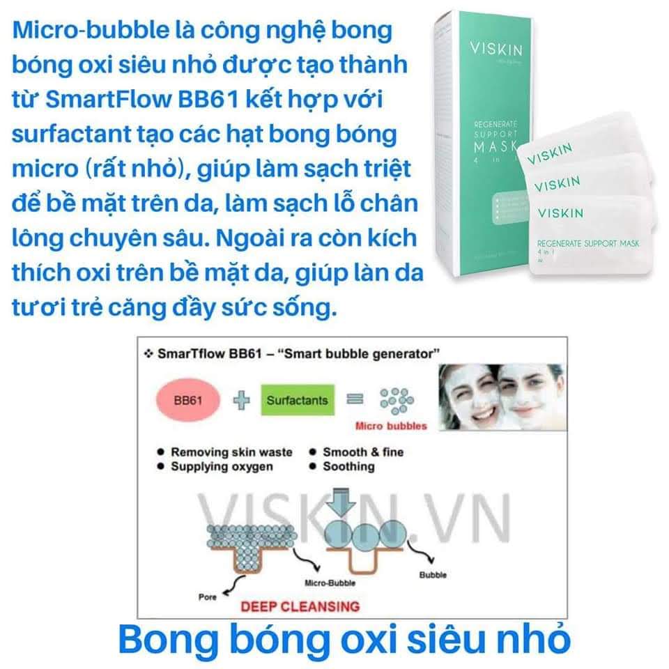 VISKIN REGENERATE SUPPORT MASK 4 IN 1 - MẶT NẠ HỖ TRỢ PHỤC HỒI DA VISKIN 4 TRONG 1