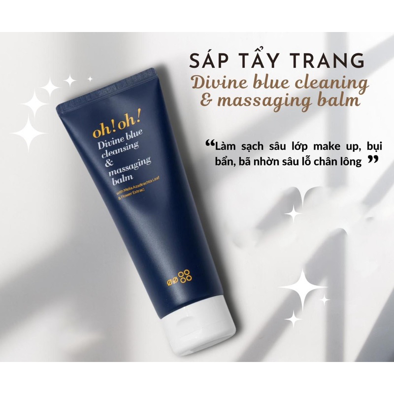 Sáp Tẩy Trang Oh!Oh! Divine Blue Cleansing &amp; Massaging Balm 150ml