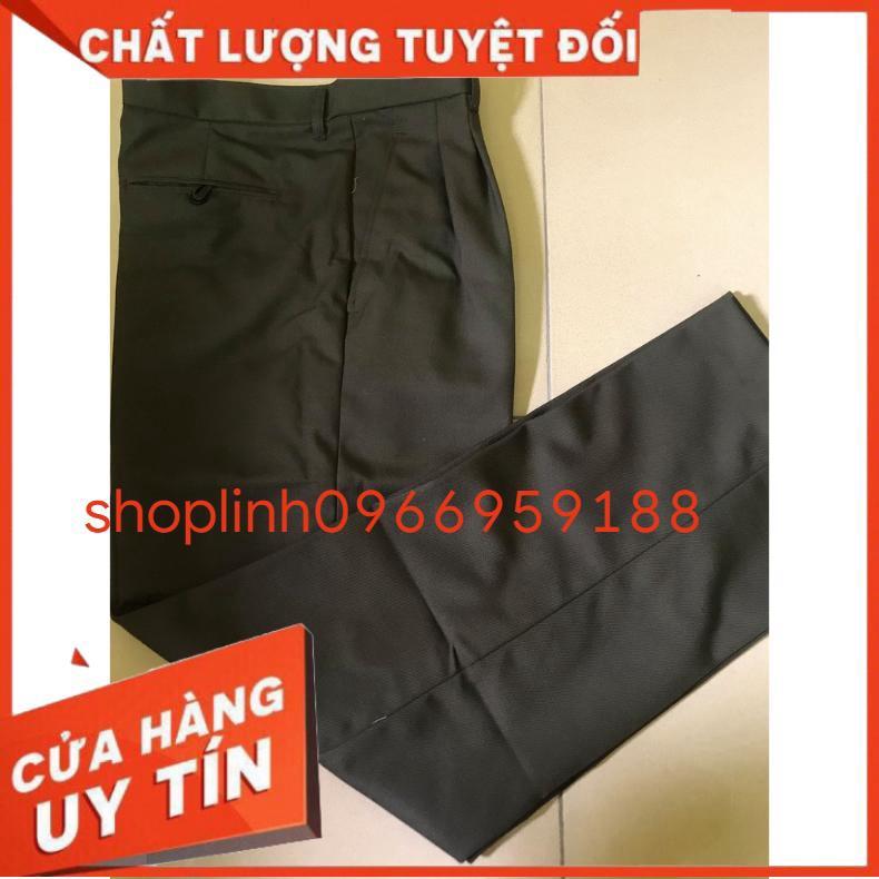 Quần dạ (trung) màu cỏ úa