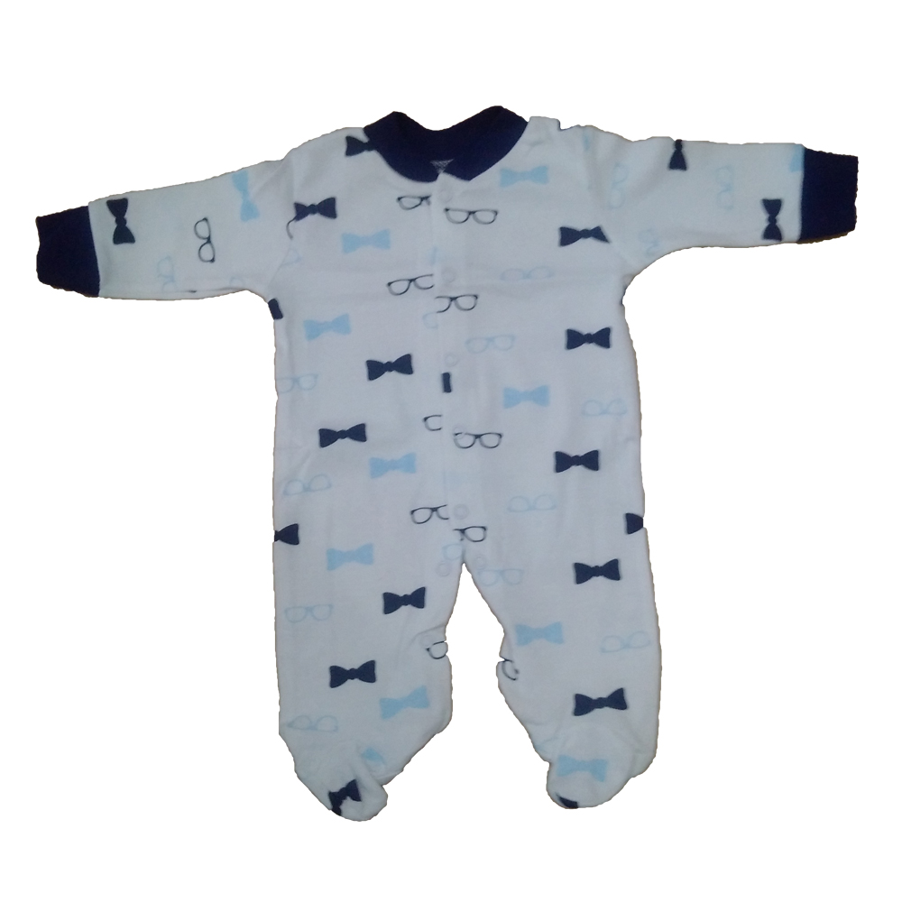 Bộ 3 áo liền quần Little Duck Happy Sleepsuit liền tất cho bé 0-9 tháng