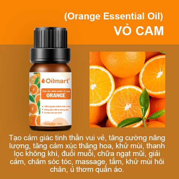 Combo 3 Chai Tinh Dầu Thiên Nhiên Nguyên Chất Oilmart 15ml