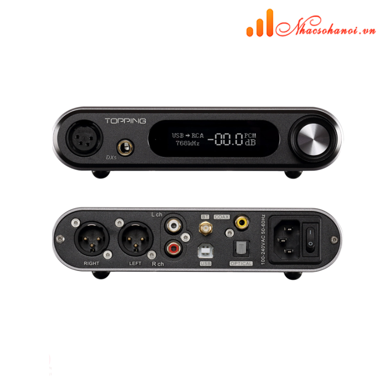 Dac topping DX5 Hỗ Trợ Full MQA Cho Tất CẢ CÁC KẾT NỐI- HÀNG CHÍNH HÃNG CHẤT LƯỢNG CAO