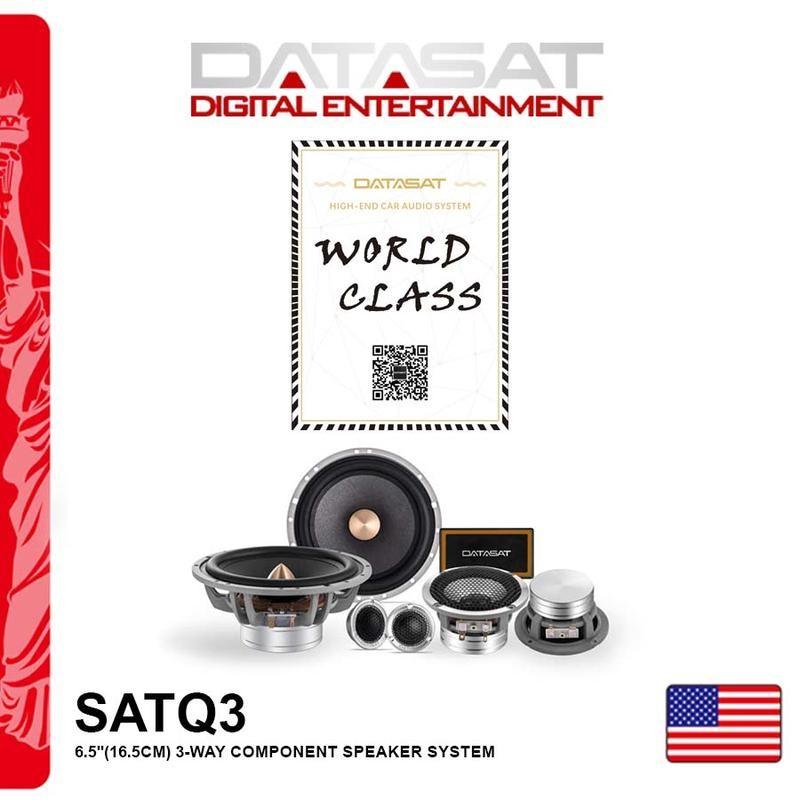 Loa ô tô boss 6.5 inch đường 16cm bass mạnh lời sáng - giá 2 loa - Loa DATASAT 3 way SAT Q3