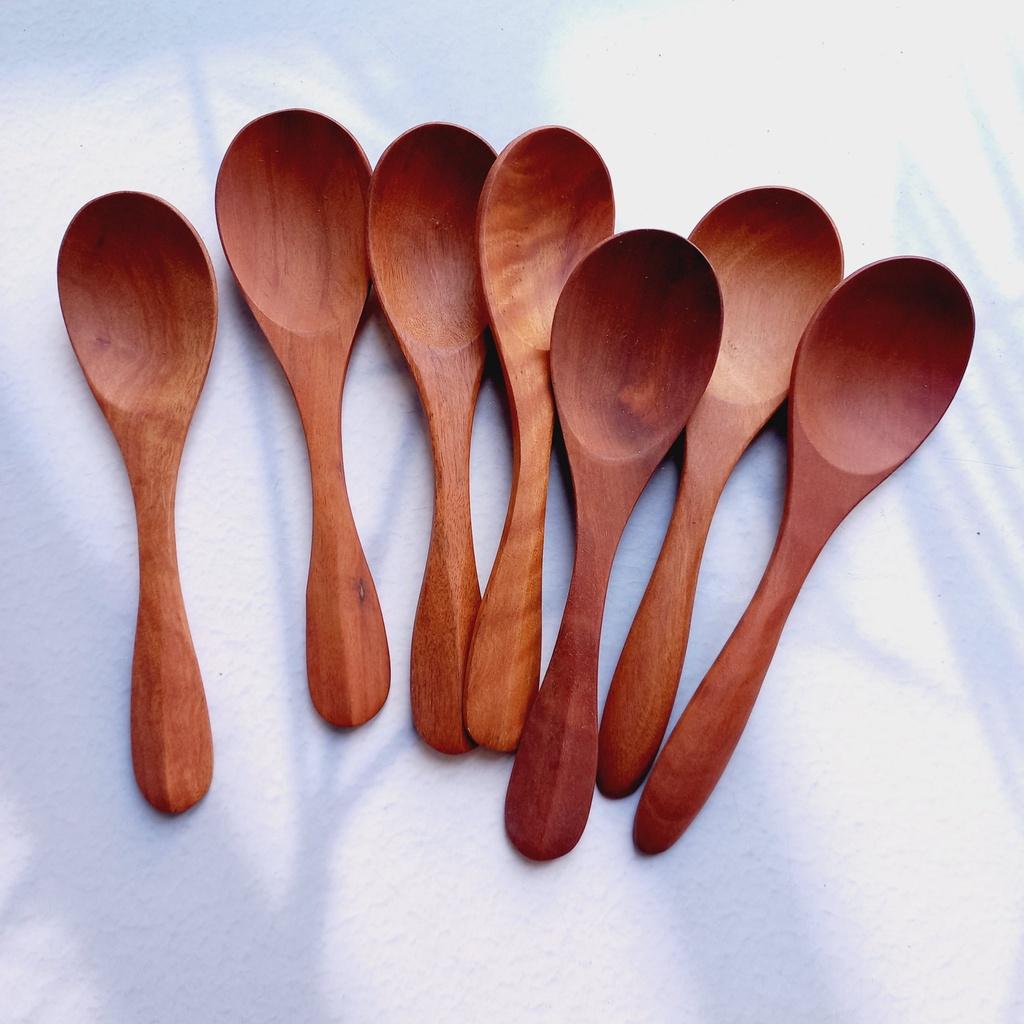 Thìa/Muỗng Gỗ Nhãn Ăn Chè,Soup 15.5x4cm, Thìa Ăn Cơm, Phụ Kiện Bàn Ăn,Trang Trí Chụp Ảnh