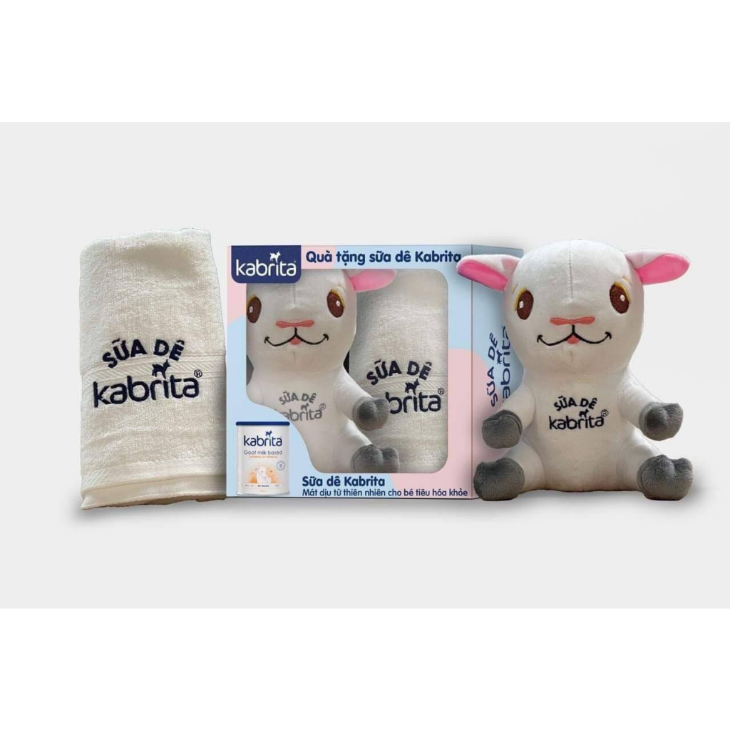 [Gift] Set Thú bông Dê và Khăn